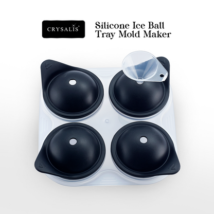 Crysalis Silicone Ice Maker Mold Tray with Lid