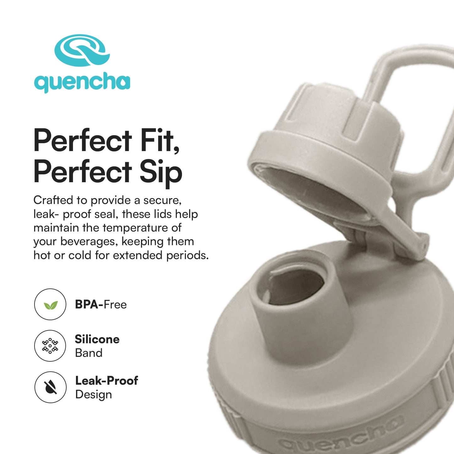 Quencha Lid Cap for 18oz & 37oz Tumblers