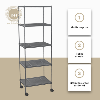 NEST DESIGN LAB Premium 5L Shelf Kitchen Organizer