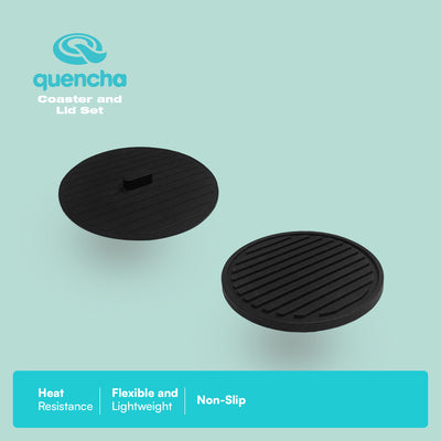 Quencha Silicone Coaster and Lid Set