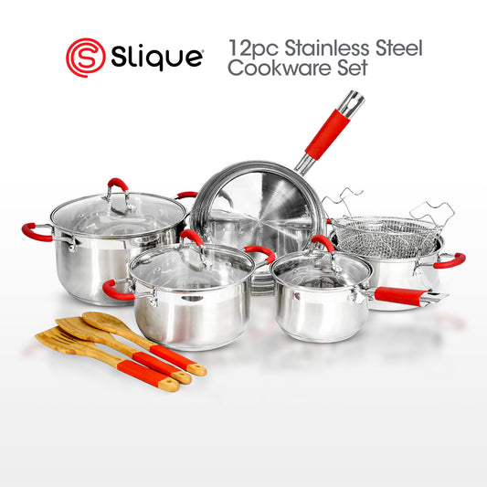 SLIQUE Master Cook Collection Stainless Steel Pots & Pans Set