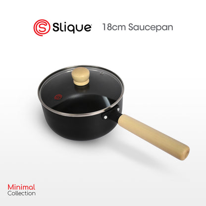 SLIQUE Premium Sauce Pan 18cm/20cm Minimal Collection