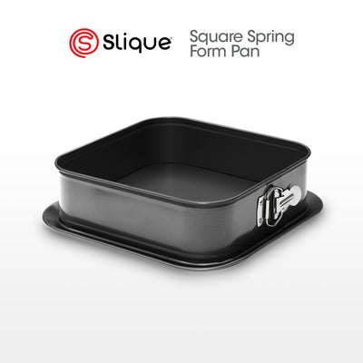 SLIQUE Premium Non-Stick Square Spring Form Pan Oven Safe 23.5x23.5x8cm