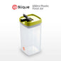 SLIQUE Premium PP Square Food Container 650ml|0.65L Airtight (Green)