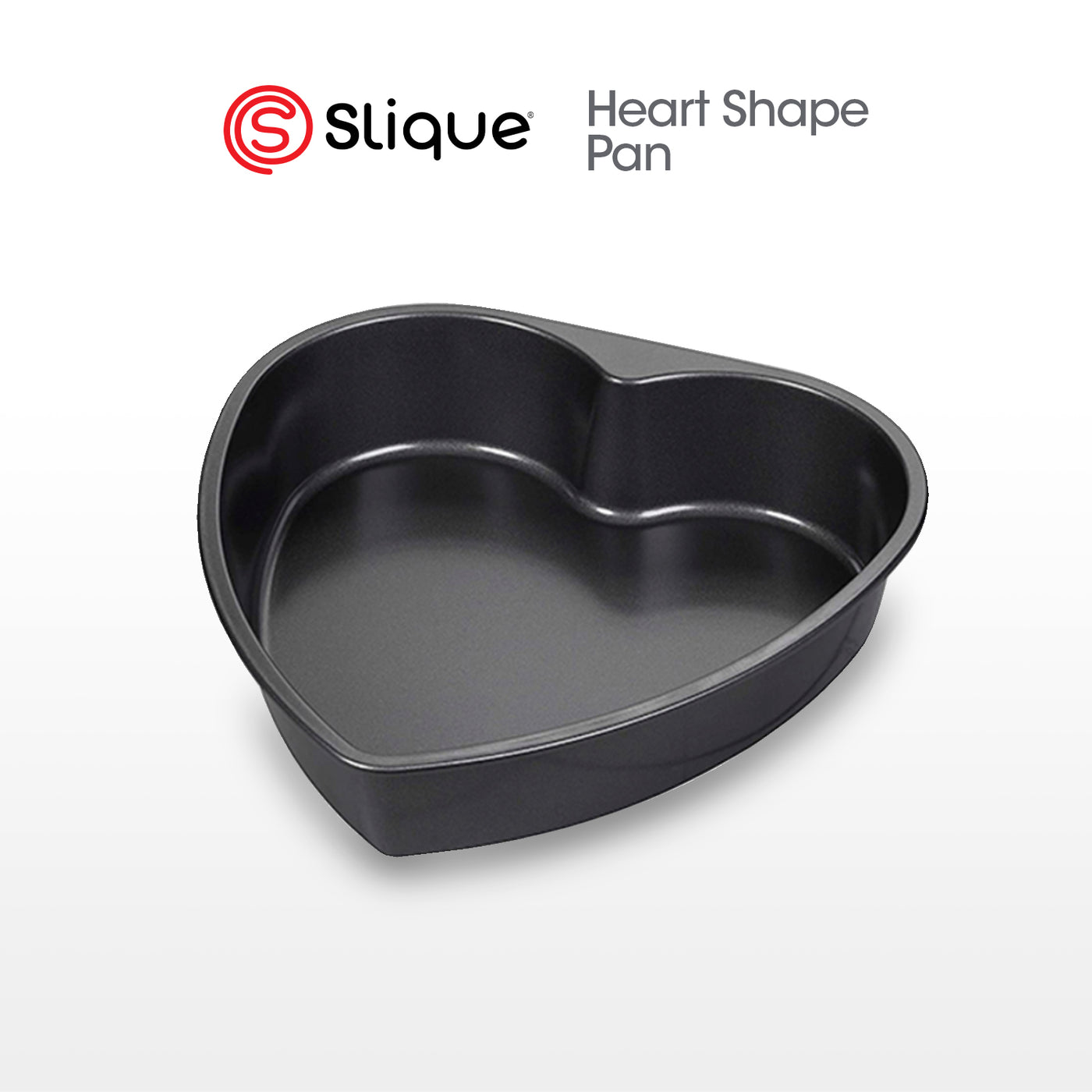 SLIQUE Premium Non-Stick Heart Shape Pan Oven Safe 27.5x26.5x4.5cm