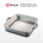 SLIQUE Premium Square Marble Glass Baking Dish 1550ml