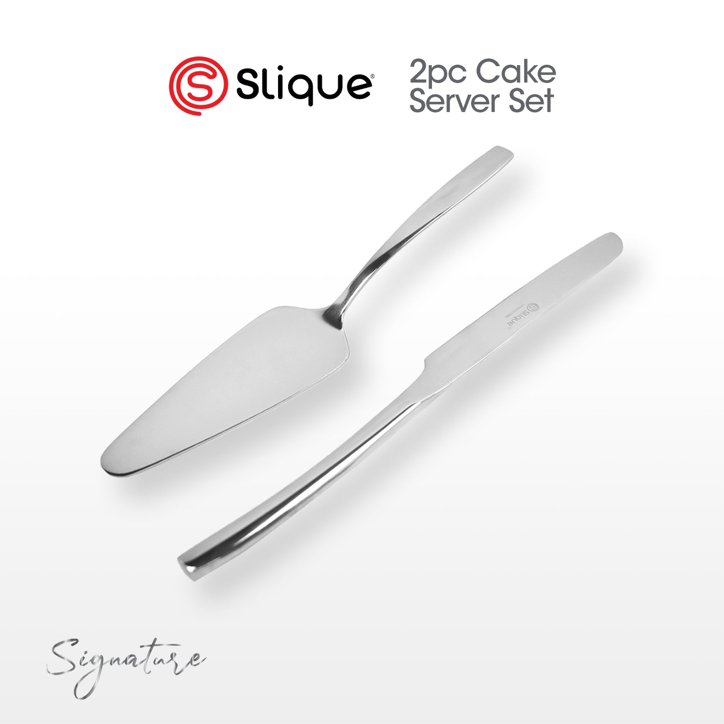 SLIQUE Cutlery Set Stainless Steel Spoon | Fork | Tea Spoon | Knife | Ice Server | Ladle | Serving Spoon & Fork | Salad & Cake Server | Cake Fork | Ice Server