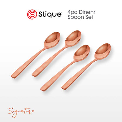 SLIQUE Cutlery Set Stainless Steel Spoon | Fork | Tea Spoon | Knife | Ice Server | Ladle | Serving Spoon & Fork | Salad & Cake Server | Cake Fork | Ice Server