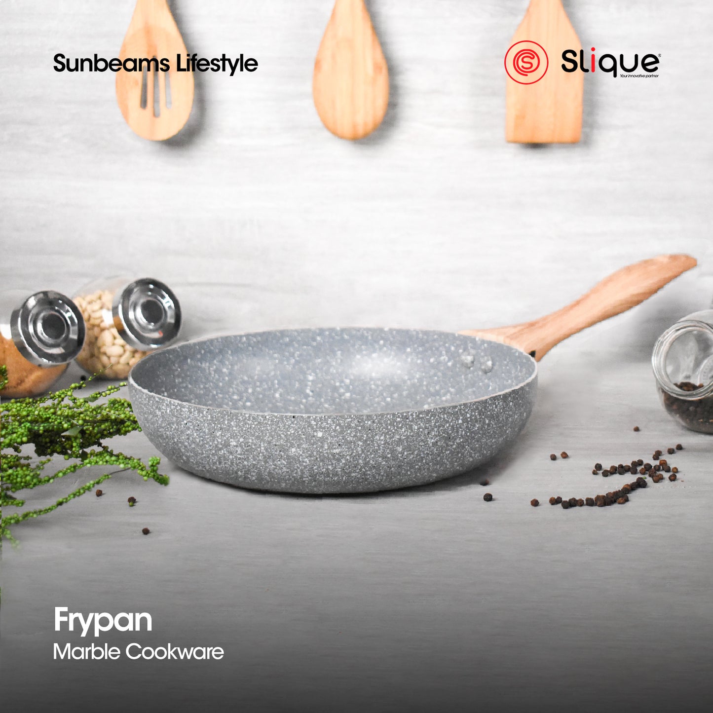 SLIQUE Premium Marble Fry Pan 24cm