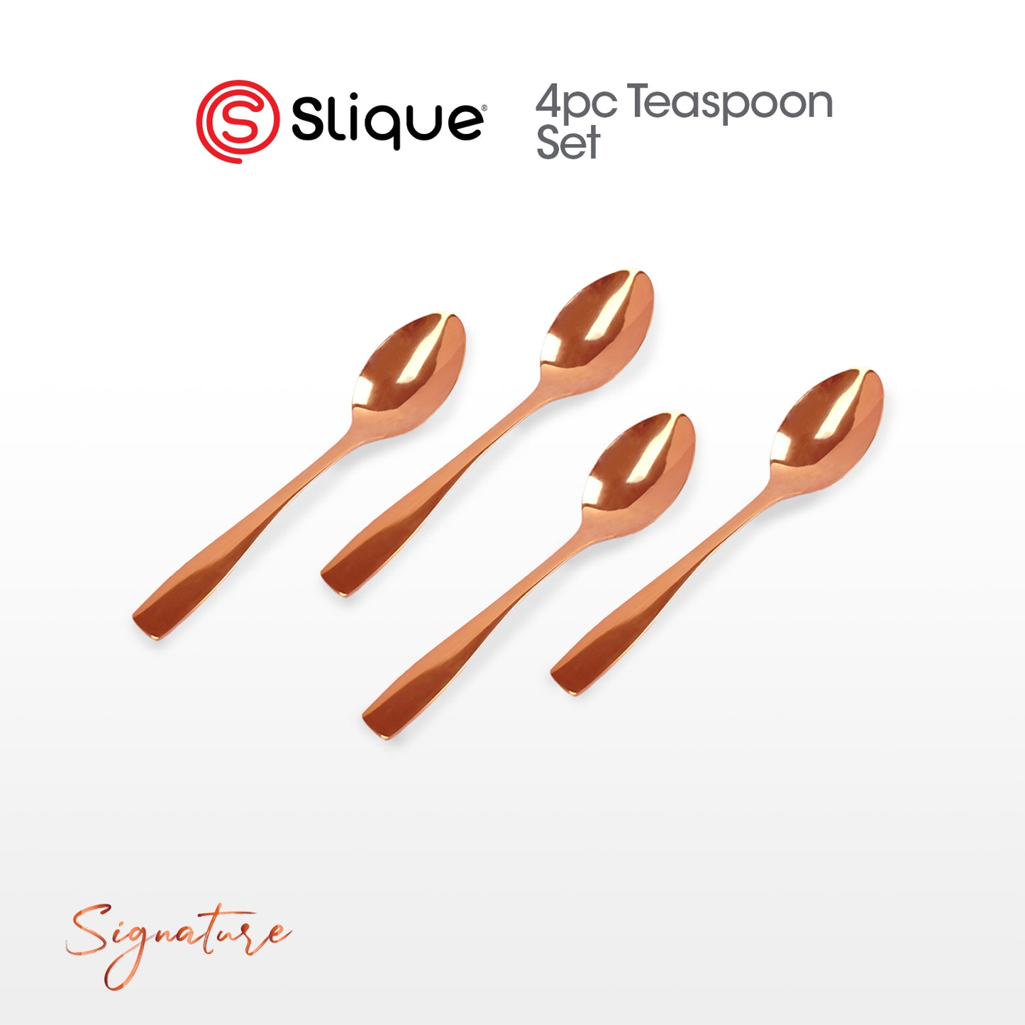 SLIQUE Cutlery Set Stainless Steel Spoon | Fork | Tea Spoon | Knife | Ice Server | Ladle | Serving Spoon & Fork | Salad & Cake Server | Cake Fork | Ice Server