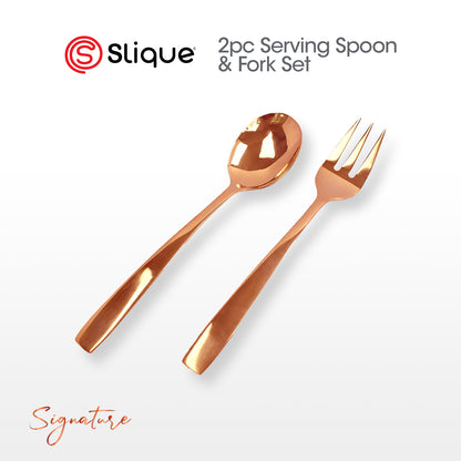 SLIQUE Cutlery Set Stainless Steel Spoon | Fork | Tea Spoon | Knife | Ice Server | Ladle | Serving Spoon & Fork | Salad & Cake Server | Cake Fork | Ice Server