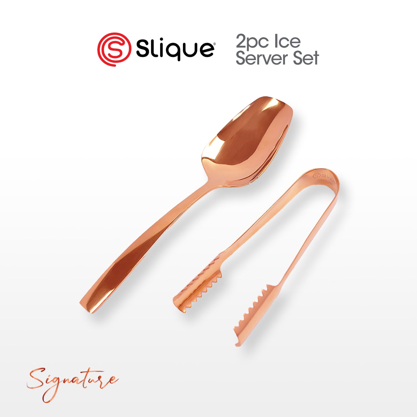 SLIQUE Cutlery Set Stainless Steel Spoon | Fork | Tea Spoon | Knife | Ice Server | Ladle | Serving Spoon & Fork | Salad & Cake Server | Cake Fork | Ice Server