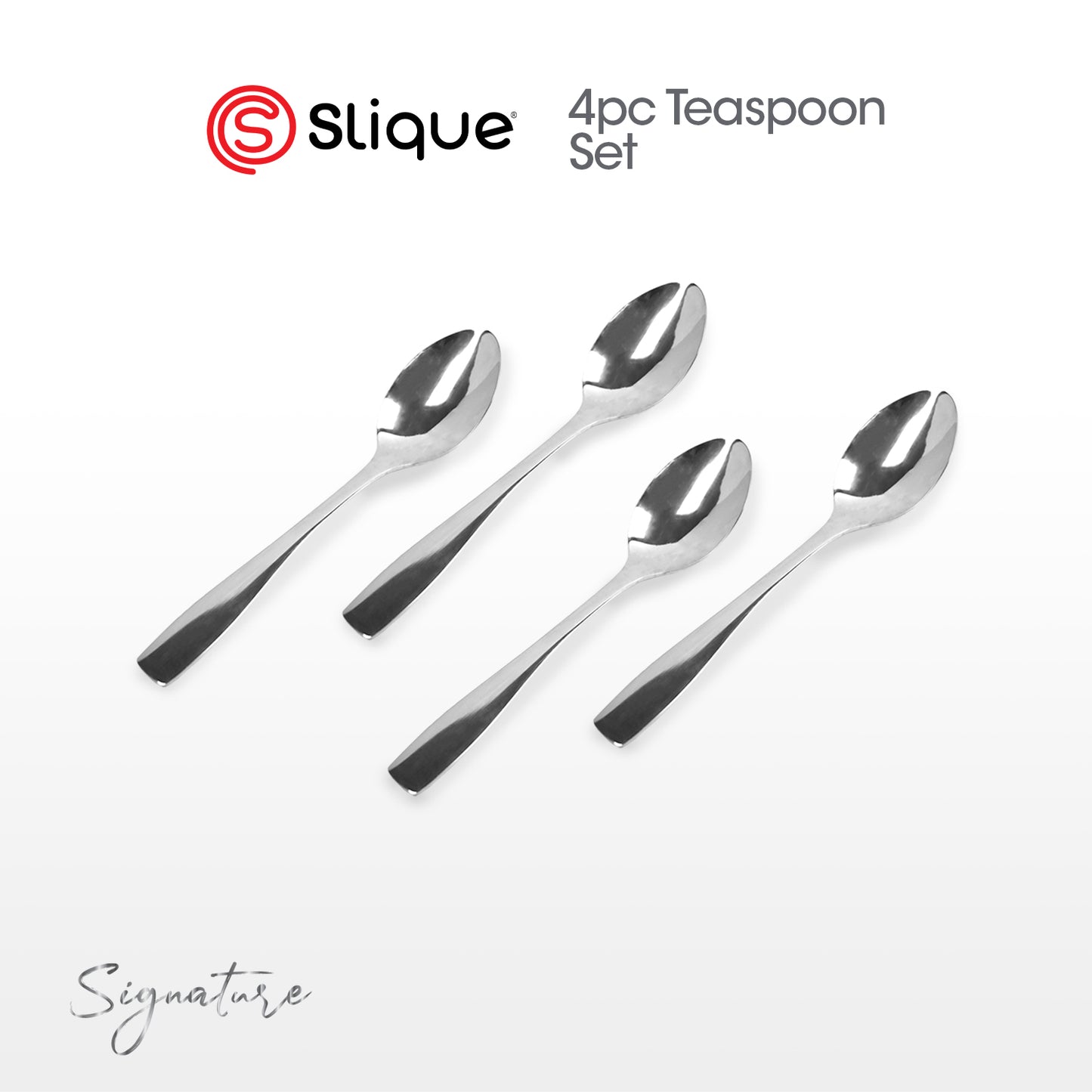 SLIQUE Cutlery Set Stainless Steel Spoon | Fork | Tea Spoon | Knife | Ice Server | Ladle | Serving Spoon & Fork | Salad & Cake Server | Cake Fork | Ice Server