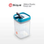 SLIQUE Premium PP Square Food Container 350ml (Aqua Green)