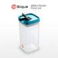 SLIQUE Premium PP Square Food Container 650ml (Aqua Green)