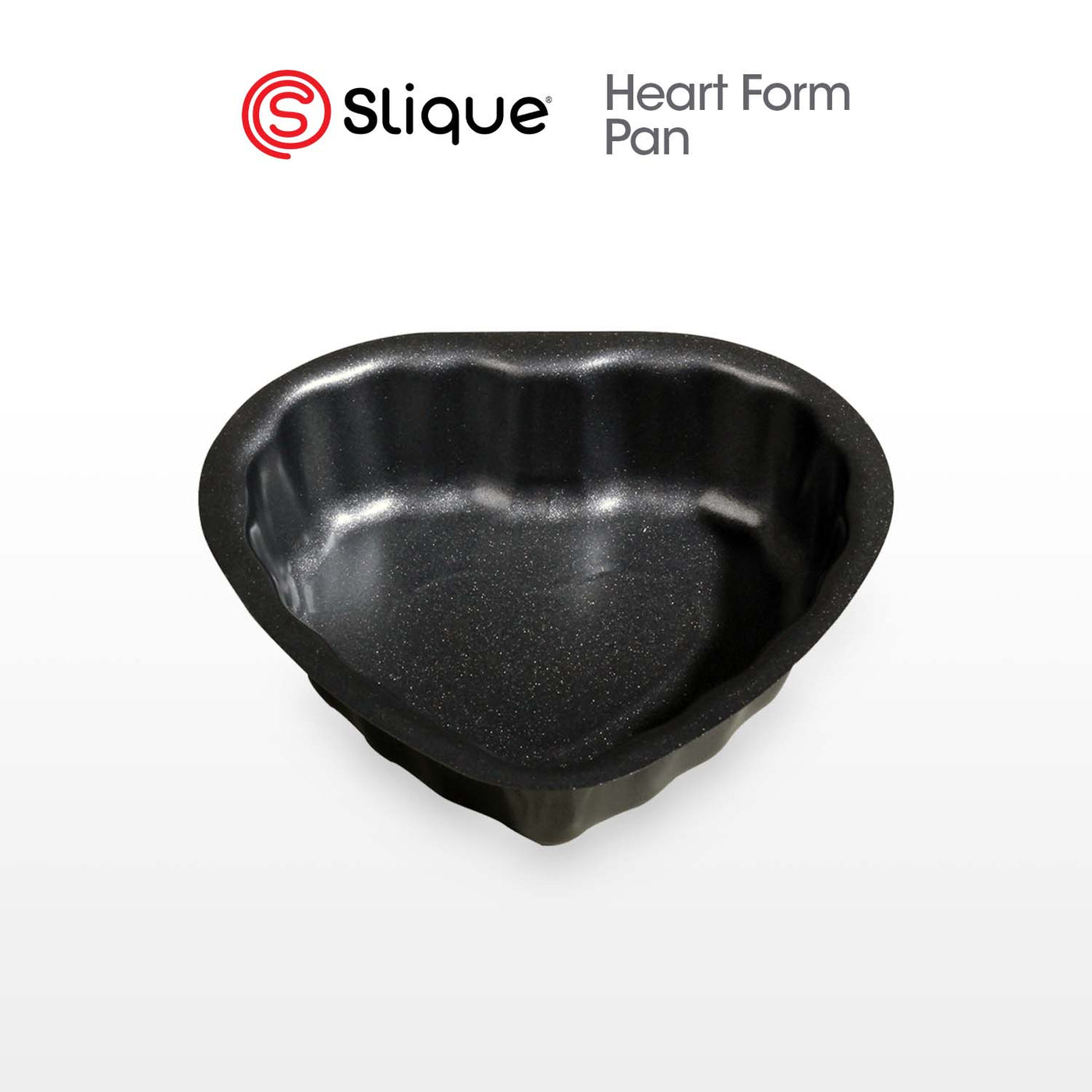 SLIQUE Premium Non-Stick Heart Shape Muffin Pan Oven Safe 12.5x12.2x3cm