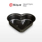 SLIQUE Premium Non-Stick Heart Shape Muffin Pan Oven Safe 9.8x9.7x2.2cm