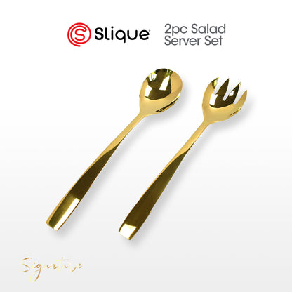 SLIQUE Cutlery Set Stainless Steel Spoon | Fork | Tea Spoon | Knife | Ice Server | Ladle | Serving Spoon & Fork | Salad & Cake Server | Cake Fork | Ice Server