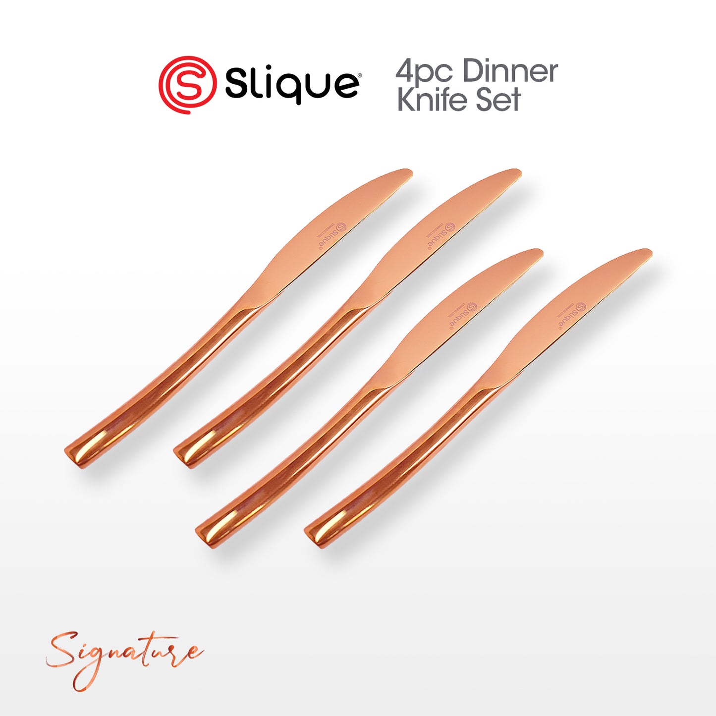 SLIQUE Cutlery Set Stainless Steel Spoon | Fork | Tea Spoon | Knife | Ice Server | Ladle | Serving Spoon & Fork | Salad & Cake Server | Cake Fork | Ice Server