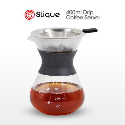 SLIQUE Premium Borosilicate Glass Drip Coffee Maker