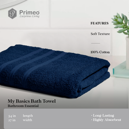 PRIMEO MY BASICS 100% Cotton Bath Towel