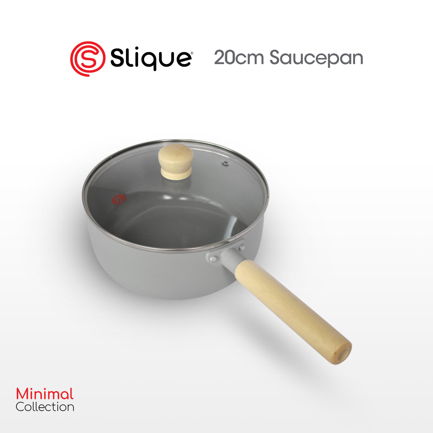 SLIQUE Premium Sauce Pan 18cm/20cm Minimal Collection