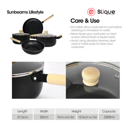 SLIQUE Premium Sauce Pan 18cm/20cm Minimal Collection