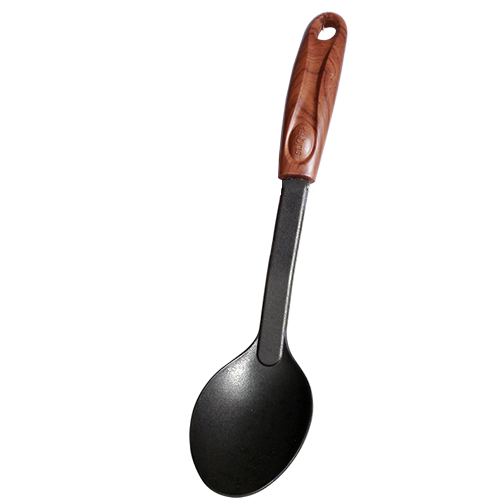 SLIQUE Wooden Nylon Kitchenware Cooking Ladle | Skimmer | Slotted Spoon | Egg Beater | Potato Smasher