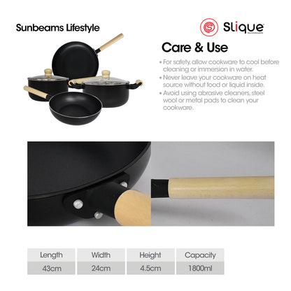 SLIQUE Premium Fry Pan 20/22/24/26/28cm Minimal Collection