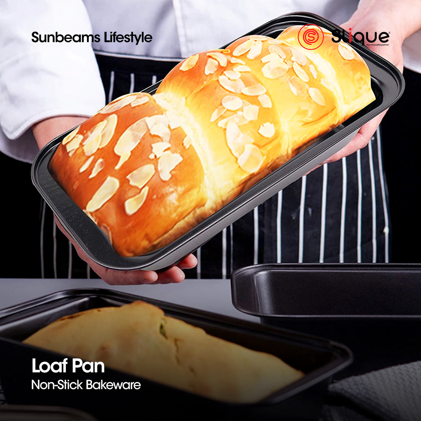 SLIQUE Premium Non-stick Loaf Bread Molder, Loaf Pan Molder, Baking Pan