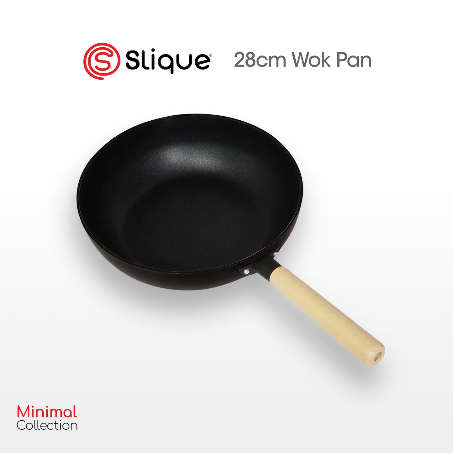 SLIQUE Premium Wok Pan 24cm/28cm Minimal Collection