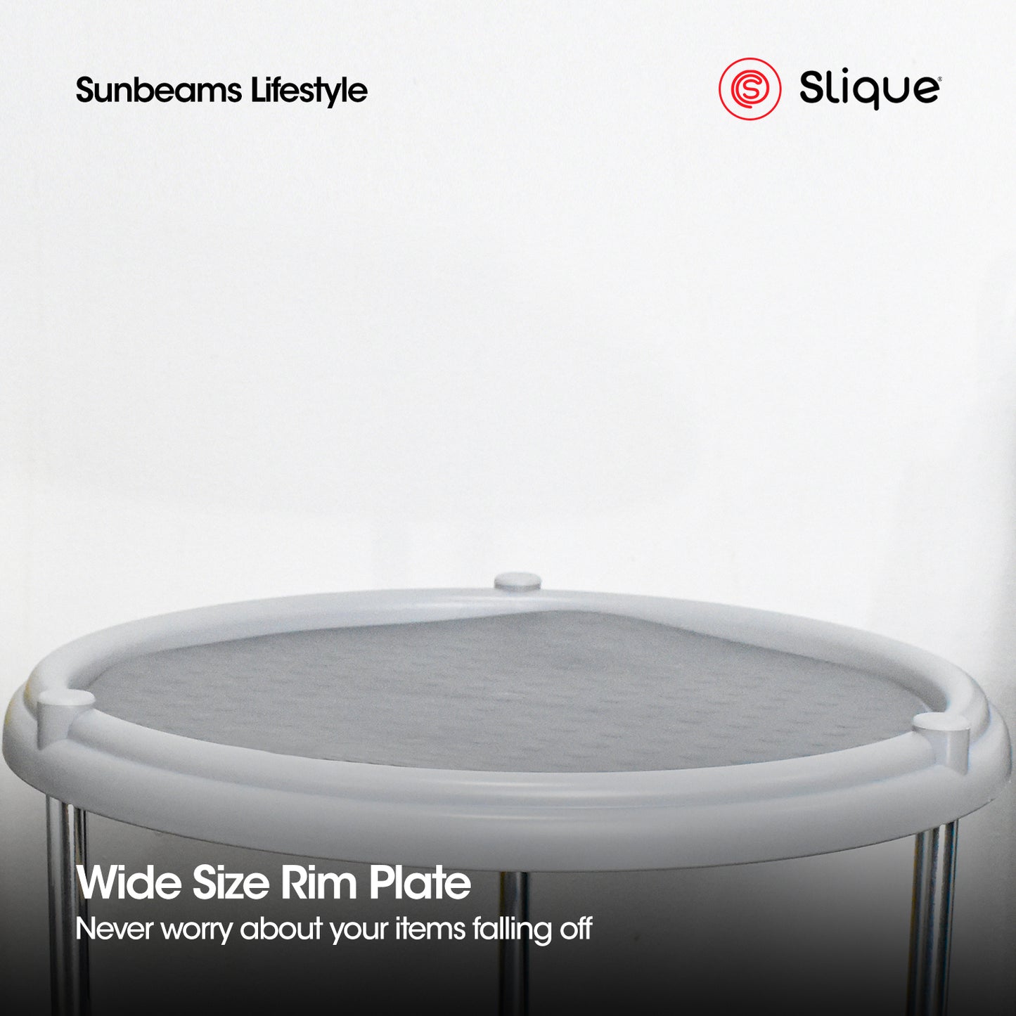 SLIQUE Premium 2 Layer Lazy Susan 30x30x20cm Kitchen Essential