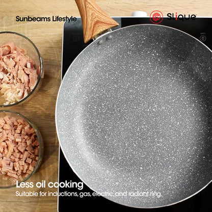 SLIQUE Marble Frypan 22cm Premium Multi Layer Non-Stick