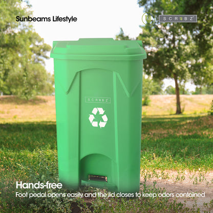 SCRUBZ Pedal Trash Bin Plastic 100L | 80L | 50L | 30L