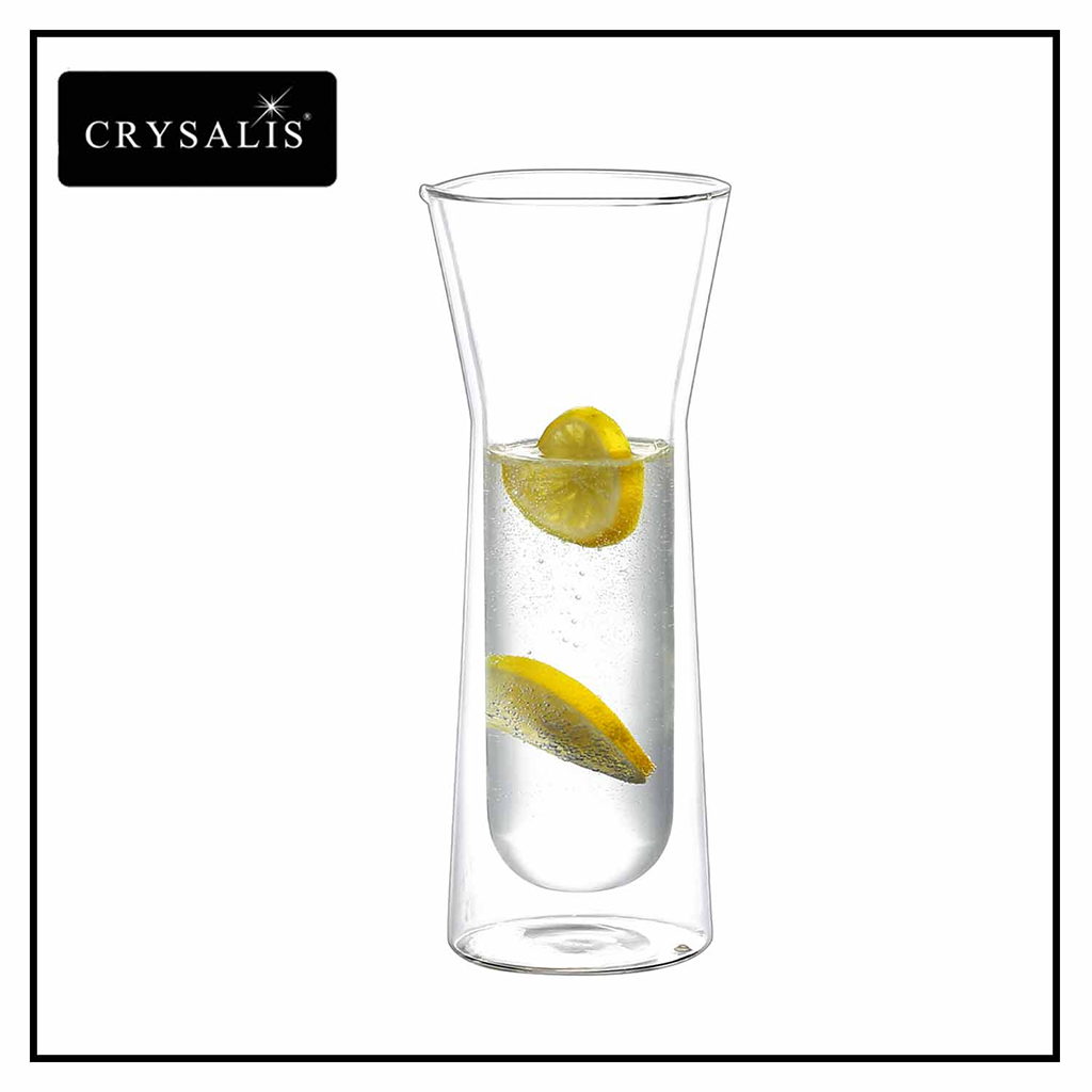 CRYSALIS Premium Carafe Double Wall Pitcher 695ml