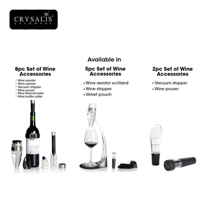 CRYSALIS Premium Wine Accessories [Set of 8]