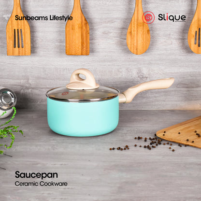 SLIQUE Premium Ceramic Sauce Pan 16cm/18cm