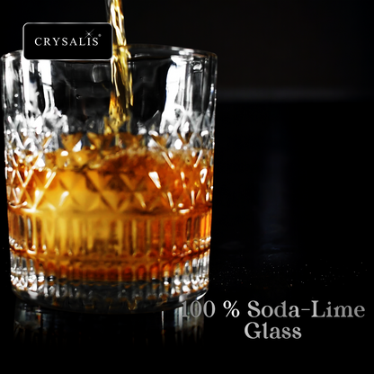 CRYSALIS Royalty Rock Glass 4pcs Set