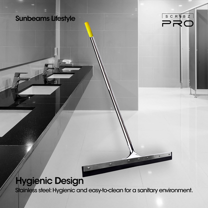 SCRUBZ Pro Floor Wiper with Handle, Floor Scraper Cleaning Mop