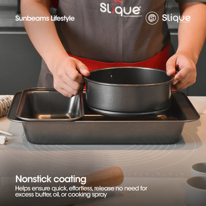 SLIQUE Premium Non-Stick Pan Set of 3