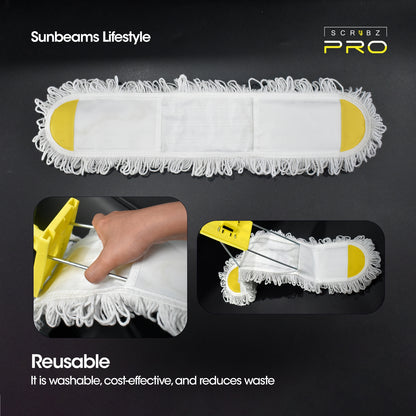 SCRUBZ Pro Dust Cotton Mop 24 inches, Floor mop