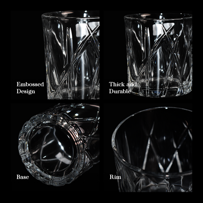 CRYSALIS Royalty Rock Glass 4pcs Set