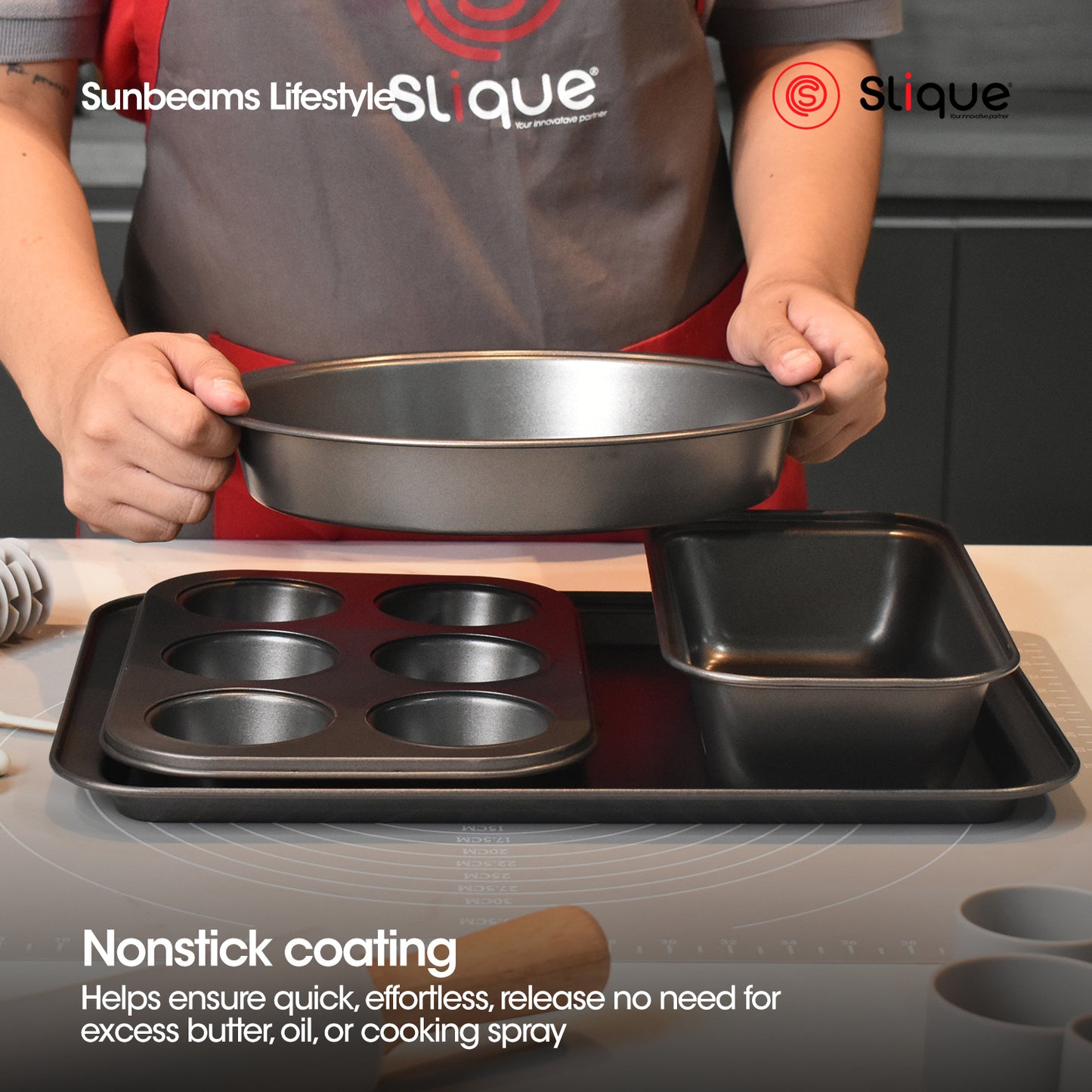 SLIQUE Premium Non-Stick Cookie Sheet (Large)