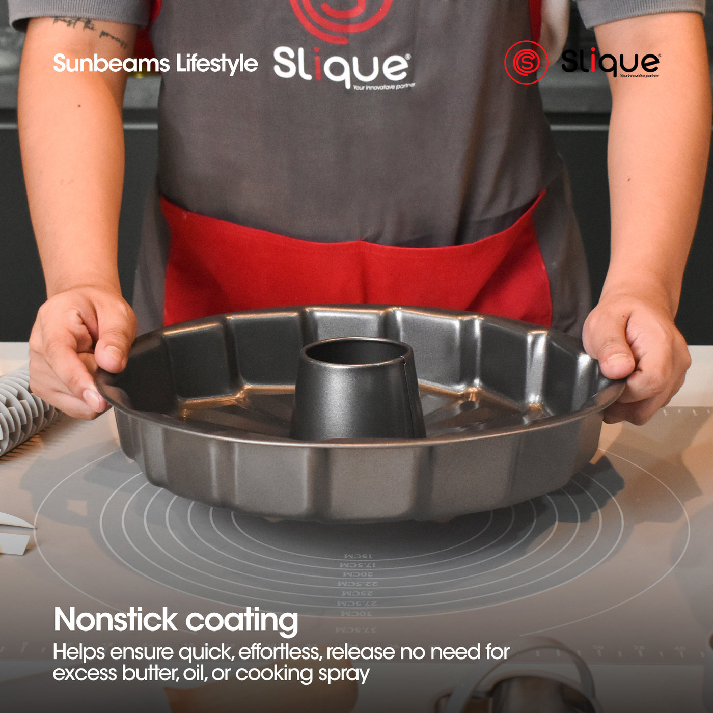 SLIQUE Premium Non-stick Roast Tin Molder, Chicha Pan Molder, Baking Pan