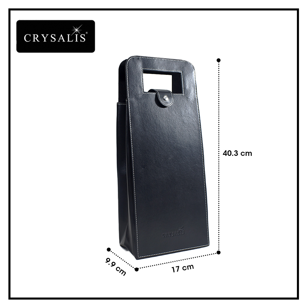 CRYSALIS Premium Wine Bag with Handle for 2 Bottle