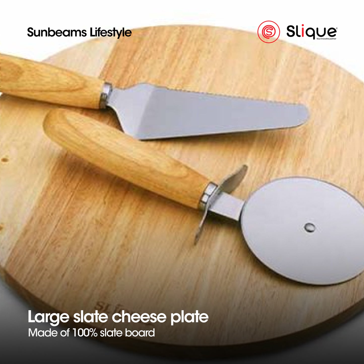 SLIQUE Premium Pizza cutting board 3pcs