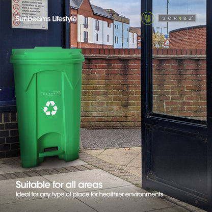 SCRUBZ Pedal Trash Bin Plastic 100L | 80L | 50L | 30L