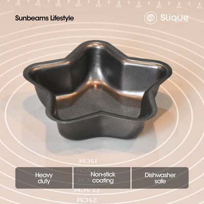 SLIQUE Premium Nonstick Bakeware Star Form Muffin Pan Oven Safe