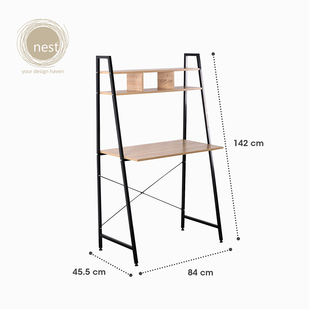 NEST DESIGN LAB 2 tier Working Desk w/ Shelf