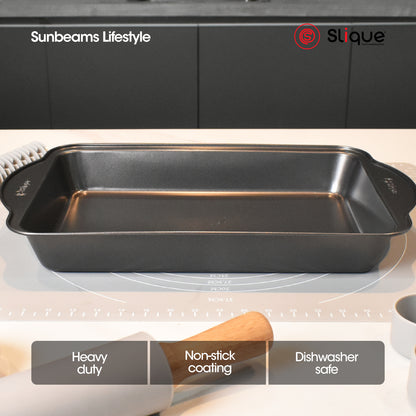 SLIQUE Premium Non-Stick Pie Pan Oven Safe